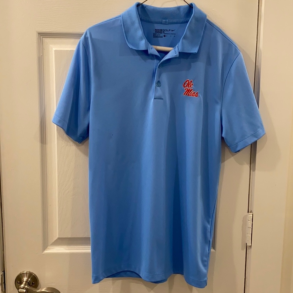 Ole Miss Nike Powder Blue Polo